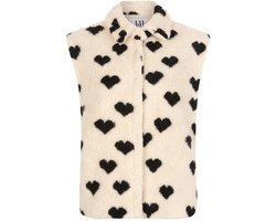 Lofty Manner Gilet Gilet Beatrice Qj304 100 White Dames Maat - S