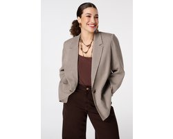 MS Mode Blazer Geruite blazer met knooplsuiting