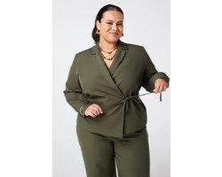 MS Mode Blazer Overslag blazer met strikceintuur