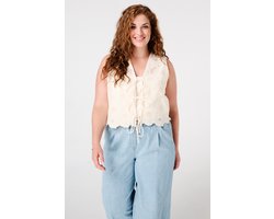 MS Mode Gilet Gilet van katoen met broderie