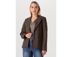 Object Objkara L/s Lo Blazer Blazers Dames - Bruin - Maat 36