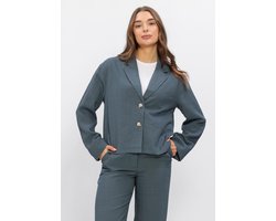 Object Objrini Lo Blazer Blazers Dames - Petrol - Maat 36