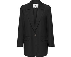 Only Blazer Onlhattie-lana L/s Overs Mel Blazer 15318088 Black Dames Maat - W34