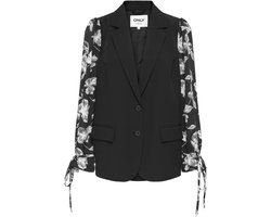Only Blazer Onlmellie Life L/s Mix Blazer Tlr C 15363419 Black/flower Sle Dames Maat - W34
