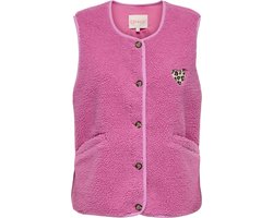 Only Gilet Onlbaby Life Teddy Vest Pnt Cs 15335416 Wild Orchid/leo Heart Dames Maat - XS