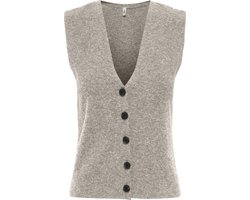 Only Gilet Onlbillie Sl Vest Cc Knt 15351107 Pumice Stone/melange Dames Maat - S