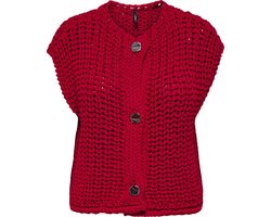 Only Gilet Onlchloe Ss Rib Button Vest Knt 15352208 Salsa Dames Maat - M