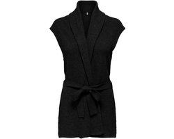 Only Gilet Onlkatia Sl Rib Long Vest Cc Knt 15350690 Black Dames Maat - S