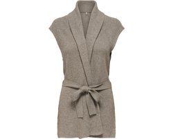 Only Gilet Onlkatia Sl Rib Long Vest Cc Knt 15350690 Fungi/melange Dames Maat - M