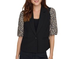 ONLY- ONLMELLIE LIFE S/S MIX BLAZER TLR CS - Dames - Maat M (38)