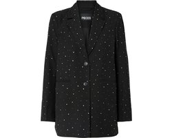 Pieces Blazer Pcmichelle Rhinestone Blazer 17160544 Black Dames Maat - L