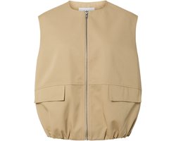 Pieces Gilet Pcberit Balloon Bomber Vest 17166120 Travertine Dames Maat - L