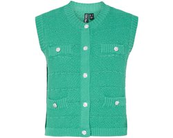 Pieces Gilet Pcjena Sl O-neck Knit Vest Bc 17159479 Winter Green Dames Maat - M