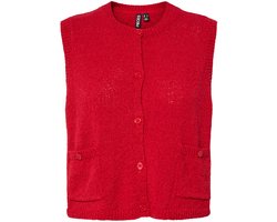 Pieces Gilet Pcjessie Sl O-neck Knit Vest Bc 17159480 Goij Berry Dames Maat - M