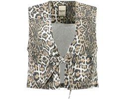 Raizzed Gilet Gilet Fawn Leopard R225aw190147 Sand Animal Dames Maat - L