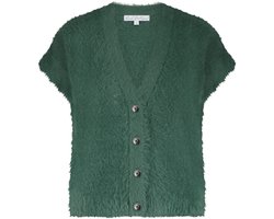 Red Button Gilet Sleeveless Fuzzy Srb4672 Pine Dames Maat - L