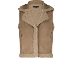 Red Button Gilet Teddy Waistcoat Srb4578 Almond Dames Maat - M