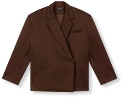 Refined Department Blazer Adele Woven Oversized Blazer R2510944856 600 Brown Dames Maat - M