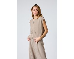 SISTERS POINT Garwin-ve3 - Dames Gilet - Sand - Maat XL