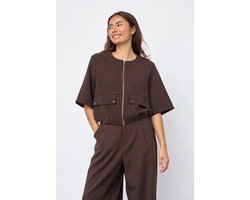 SISTERS POINT GARWIN-VE.SS - Dames gilet - D. Chocolate - Maat S