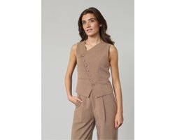 SISTERS POINT Gata-ve2 - Dames Gilet - Sand - Maat XL