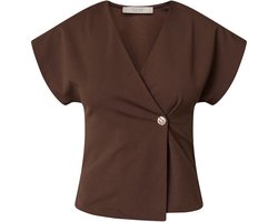 SISTERS POINT Gevela-ve - Dames Gilet - D. chocolate - Maat XL