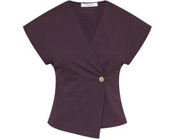 SISTERS POINT Gevela-ve - Dames Gilet - Deep bordeaux - Maat L