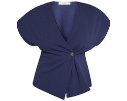 SISTERS POINT Gevela-ve - Dames Gilet - Navy - Maat L