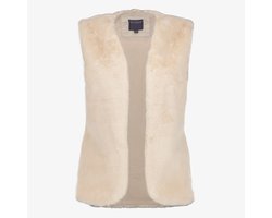 TwoDay fake fur dames gilet beige - Maat XS