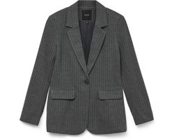 Vero Moda Blazer Vmjojo Ls Short Slim Blazer 10331929 Medium Grey Mel/white Dames Maat - W34