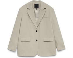Vero Moda Blazer Vmmichell Ls Oversized Blazer 10336375 Silver Mink/melange Dames Maat - W42