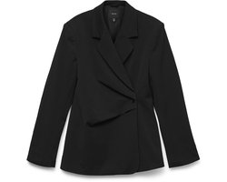 Vero Moda Blazer Vmvela Ls Wrap Blazer 10338652 Black Dames Maat - W42