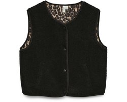 Vero Moda Gilet Vmilly Sl Gilet Jrs Btq Fr 10344060 Black/irish Crea Dames Maat - L