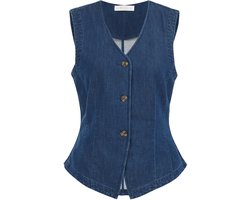 WE Fashion Dames denim gilet