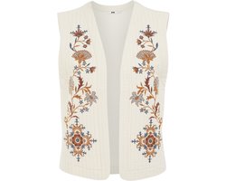 WE Fashion Dames Gilet met embroideries