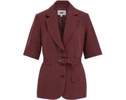 WE Fashion Dames regular fit blazer met ceintuur