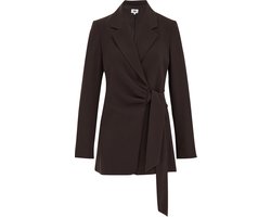 WE Fashion Dames regular fit blazer met overslag