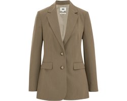 WE Fashion Dames regular fit blazer met ruit