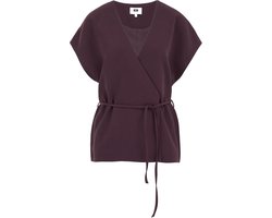 WE Fashion Dames regular fit gilet met overslag