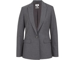WE Fashion Dames Slim fit blazer met krijtstreep