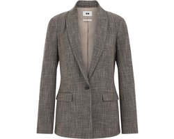 WE Fashion Dames slim fit blazer met structuur