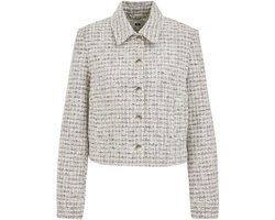 WE Fashion Dames slim fit bouclé vest