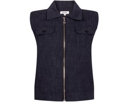 Zoso Gilet Veronique 254 0008 Navy Dames Maat - XXL