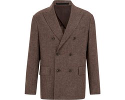 Van Gils Heren Regular fit double breasted blazer van linnenmix