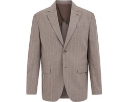 WE Fashion Heren regular fit blazer van linnenmix