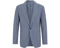 WE Fashion Heren slim fit blazer van linnenmix