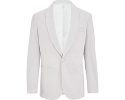 WE Fashion Heren slim fit velvet blazer
