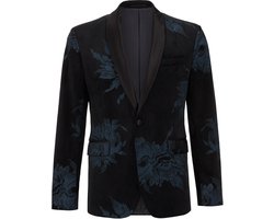 WE Fashion Slim fit blazer van velvet
