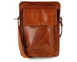 Bear Design Carmen Leren Crossbodytas - Cognac