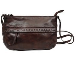 Bear Design Gabi Leren Schoudertas met Studs - Bruin